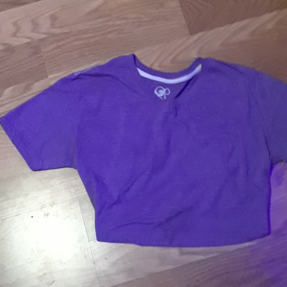 Purple Op t shirt with front pocket